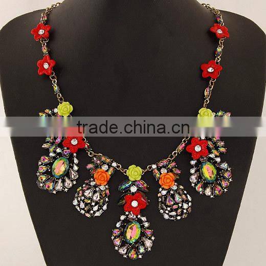 ODM/OEM Jewelry Factory fashion jewelry wholesale chunky feather necklace