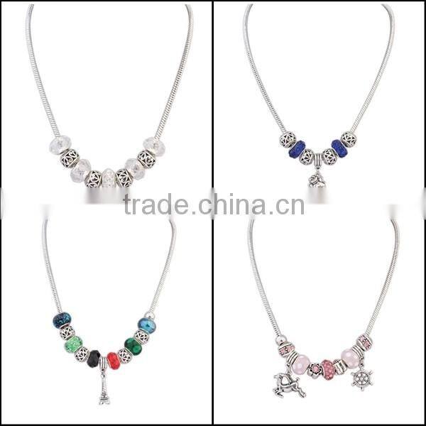 Wholesale Latest Design Beads Necklace With Fashion Custom Handmade Pendant SKA8511