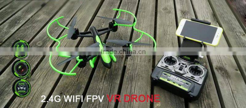 Mobile phone control 2.4G racing quadcopter fpv, fpv racing drone with camera and high set function