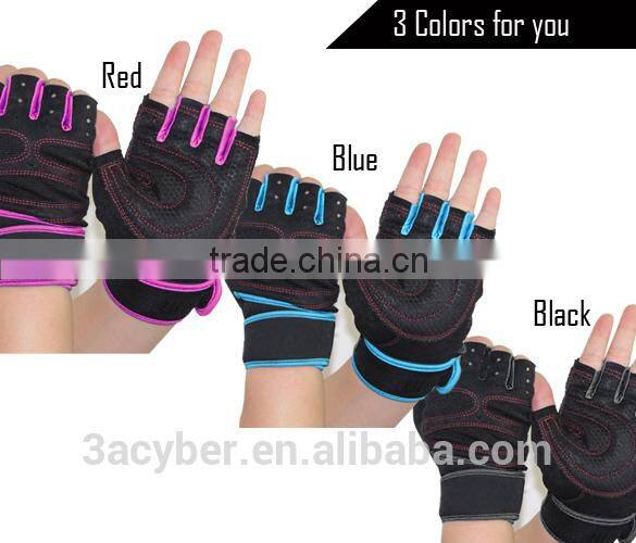 New 1 Pair Shockproof Gym Cycling Gloves/Bicycle Glove/Sports Glove Half Finger