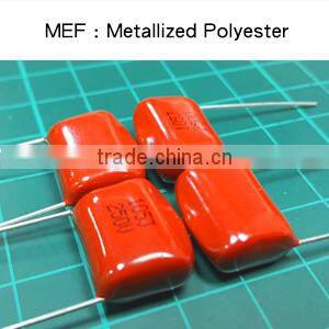 Capacitor Manufacturer MEF 154J 100V Metallized Polyester Film Capacitor
