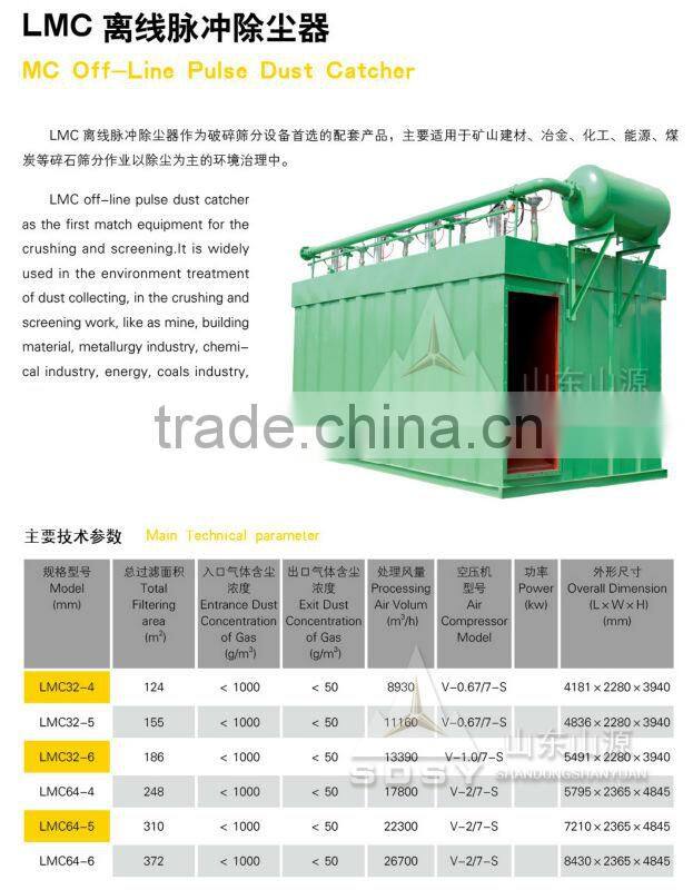 CHINA SHANDONG LMC Off-Line Pulse Dust Catcher