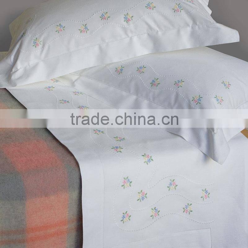 hand embroidery bedding set,bed sheet ,bed linen,baby bedding