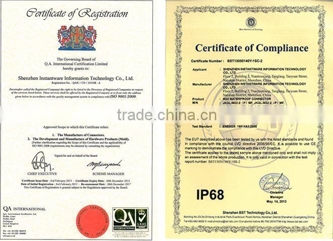 INST 7 pin circular waterproof connector