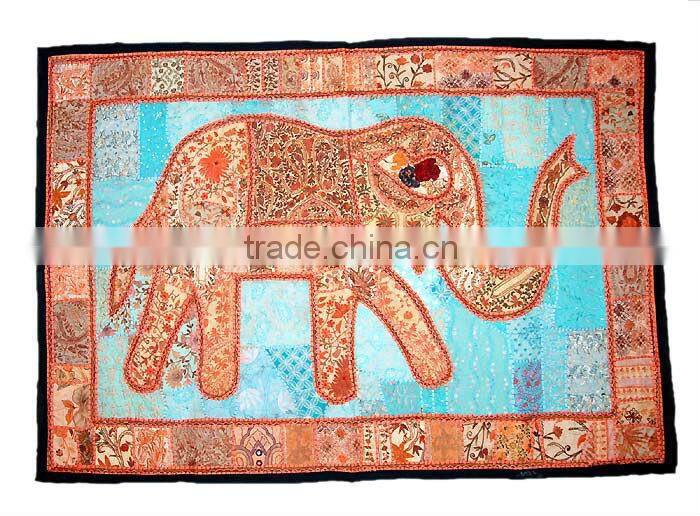 Handmade embroidered tree Wall Hangings tapestry