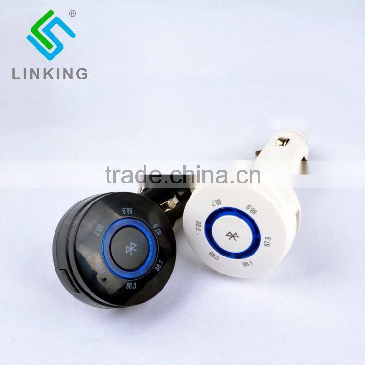 White Red USB Car Charger With 2 USB Ports 5V4.8A For Wholesale