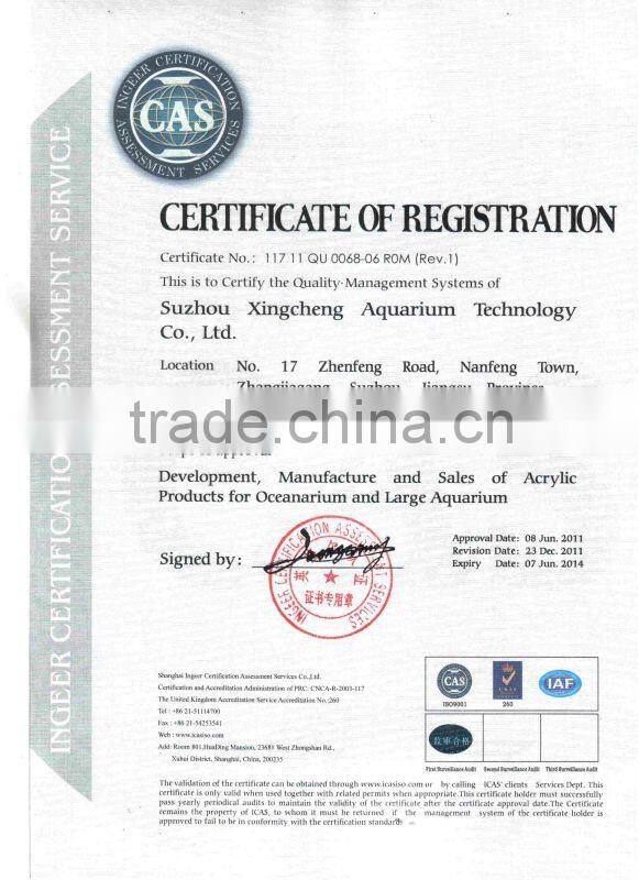 transparent cylinder aquarium