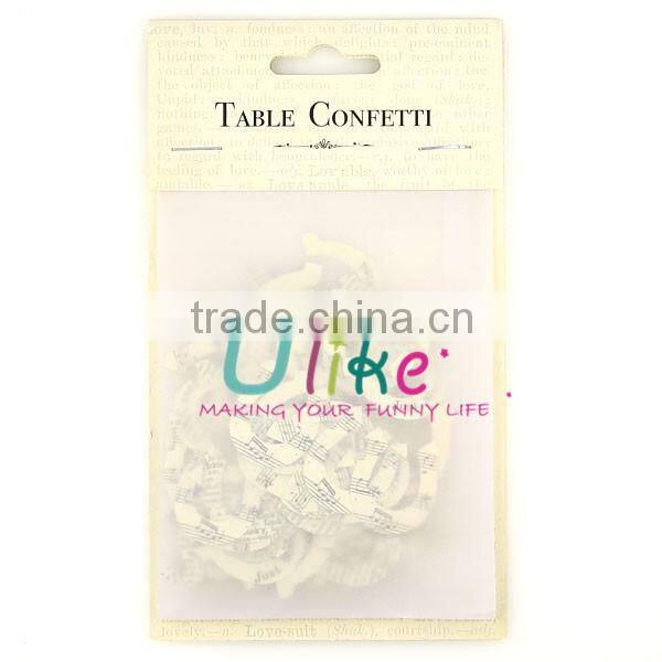 Vintage Newsprint Heart shape Confetti Table Confetti Beautiful and unusual table confetti.