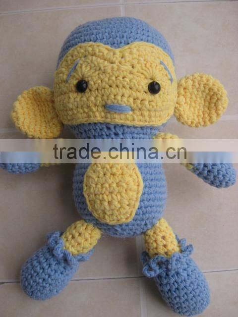 Cute handmade crochet monkey toys for baby kids and children
