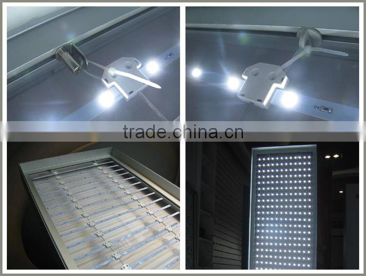 Flexible led back view curtain for aluminum lightbox