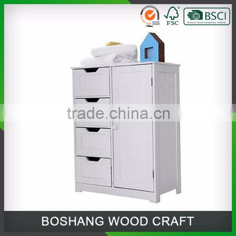 Item Name	Bathroom Cabinet	Brand	BoShang Model# 803149 bathroom designs	Color	White Product Size(cm)	H80*W55*D30 cm	Packin