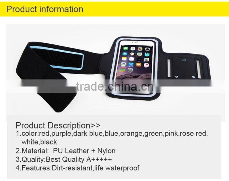 12 Colors 5.5 Inch phone Mobile Phone Armbands Gym Running Sport ArmBand For Apple iphone 6 plus/Samsung Note 4/5/3/2