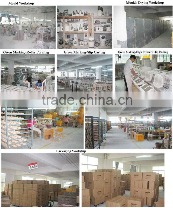 ceramic flower vases wholesale for decoration with color glazed