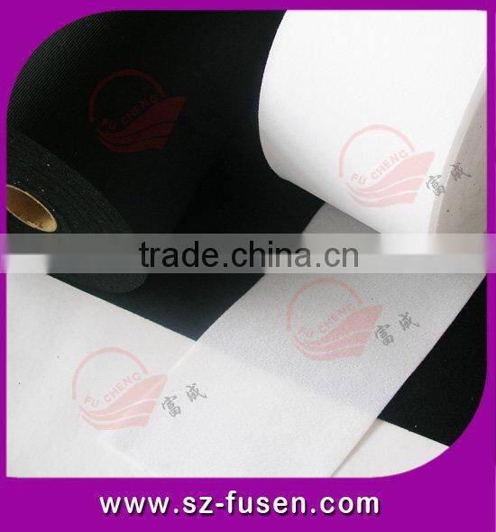 White/black Super soft loop smooth nylon fabric for baby