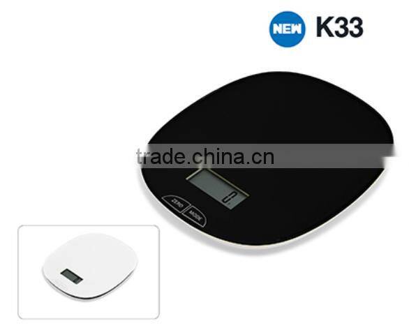 5kg slim electronic kitchen weighing scale stainless steel weighing food scale lightweight with milk measure and tare function