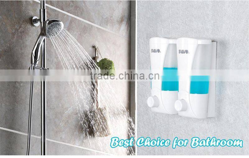 200ml*2 Double shampoo liquid soap dispenser for hotel bathroom V-4701-2