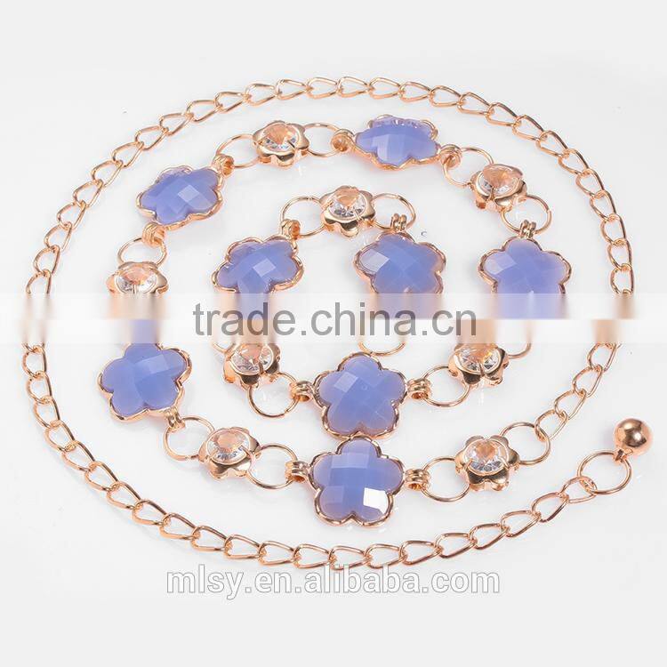 Purple jewelry hook link decorative body chain Brightness F1-80020