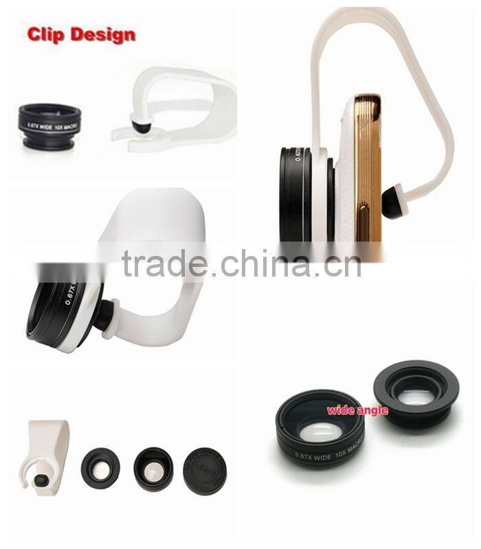 mobile phone zoom lens 10x macro Lens no dark corner shadow wide-angle lens for iphone samsung htc xiaomi