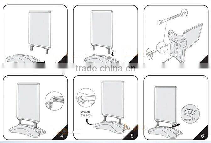 anti glare front poster sheets chrome executive waterbase pavement board