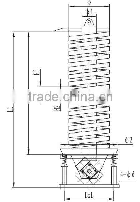 Spiral Vibrating Conveyor for Chemical Industries