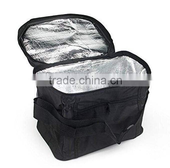 Insulated Bag Lunch Tote Bag Box Cooler Bag Black Color