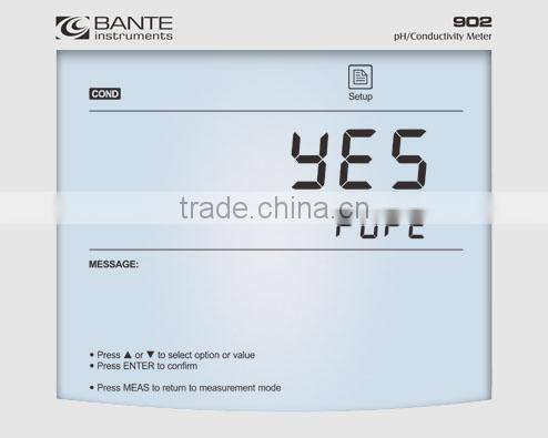 Bante902 Economical pH/Conductivity Meter (CE Certificate)