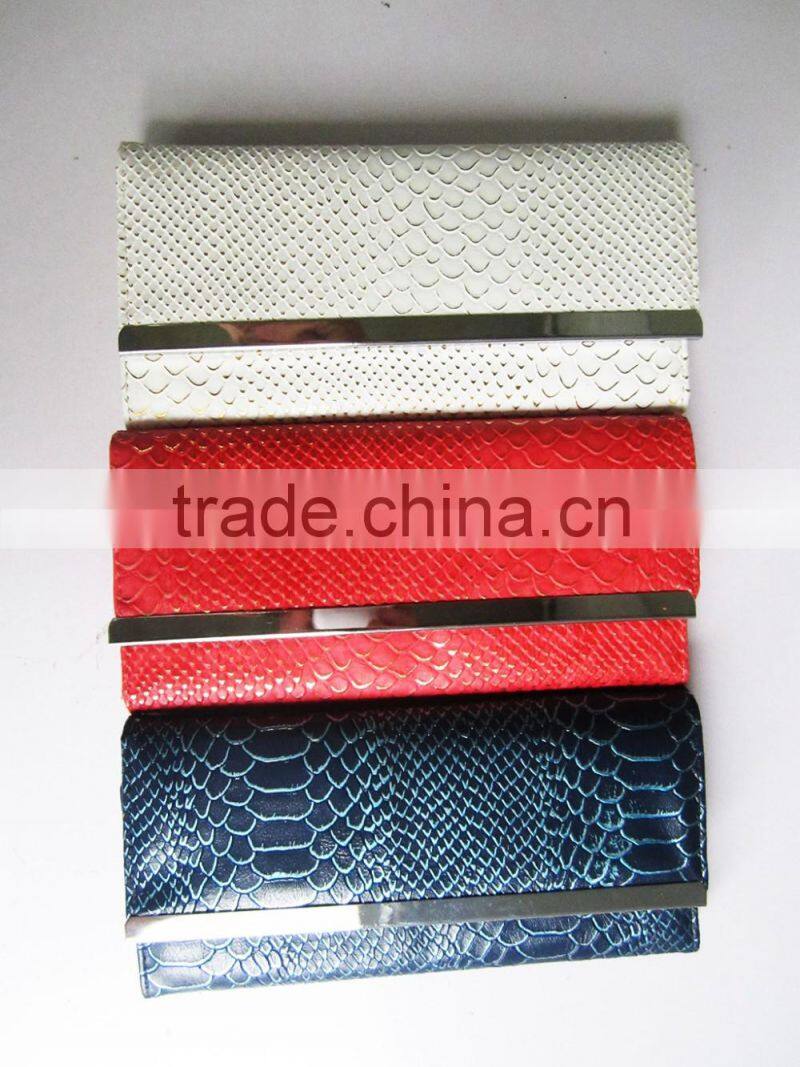 2016 fashion pu folding wallets/cartera