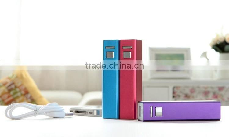 High quality aluminum alloy portable power bank 2600mAh