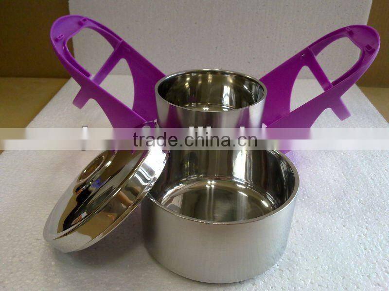 Stainless Steel Tableware Double Layer Tiffin Carrier