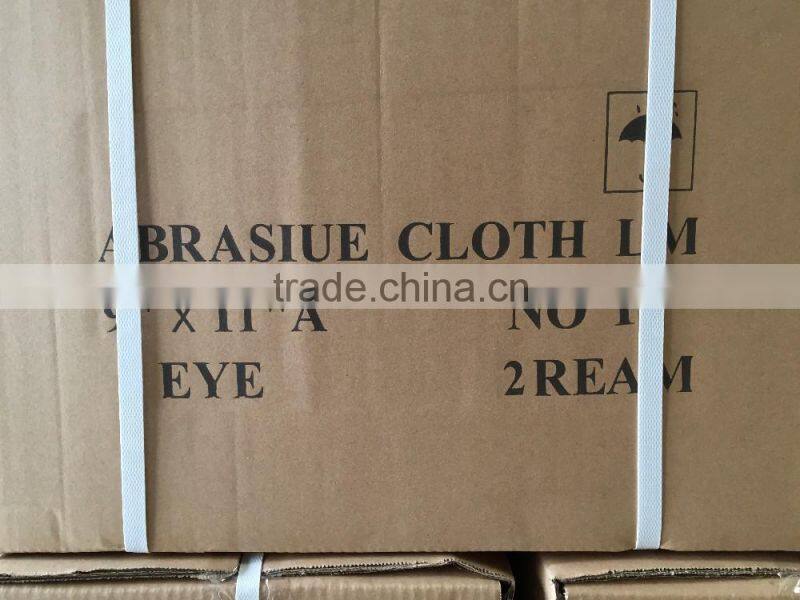 high quality 9'*11' aluminum oxide abrasive cloth for metal polishing and cleaning