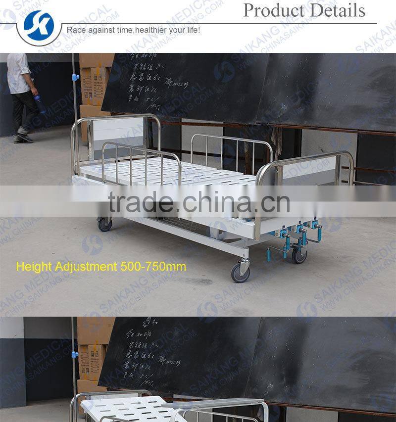 Height Adjustment Cheap Hospital Manual Bed