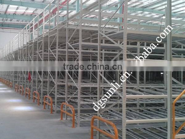 Q235 Warehouse Steel Floor Rack Mezzanine