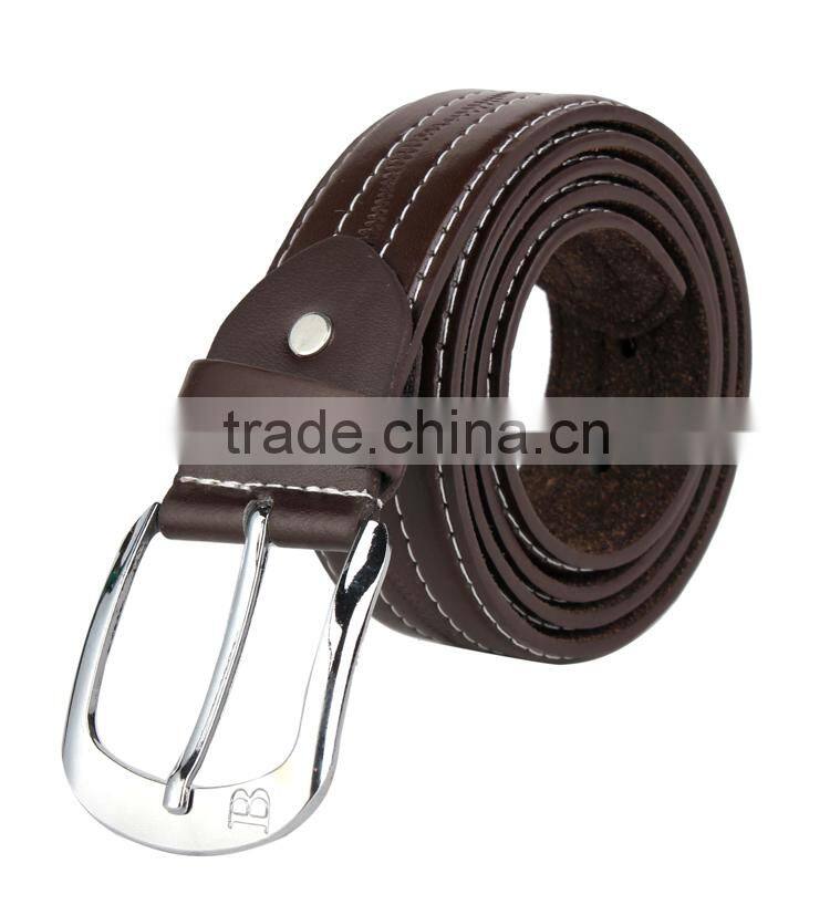 Factory sale lowest price men genuine leather with PU belt