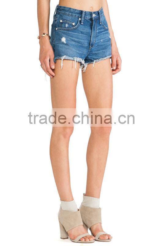 Women high waisted denim Shorts