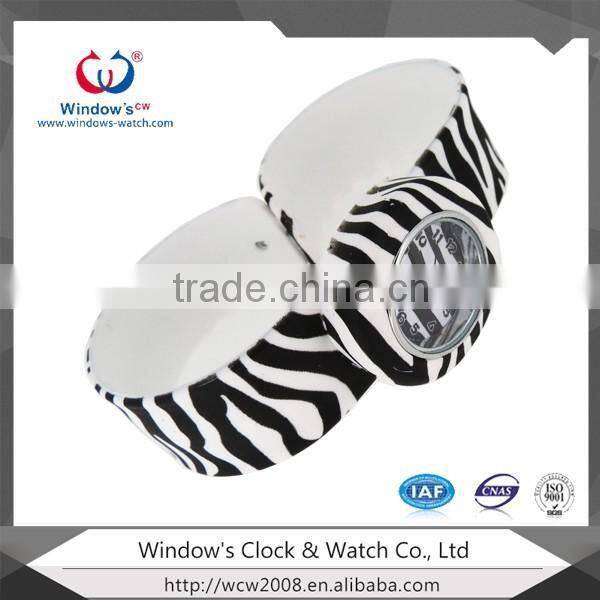 China Watch Factory Colorful Silicone Slap Watch