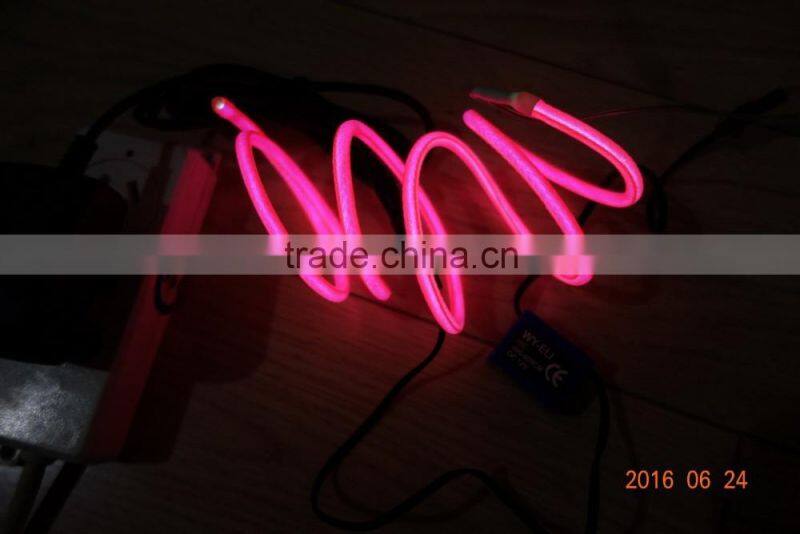 Super pull"Polar light 3"5.0mm el wire +Steel wire 0.55mmX2PCS +Nylon weaves the network