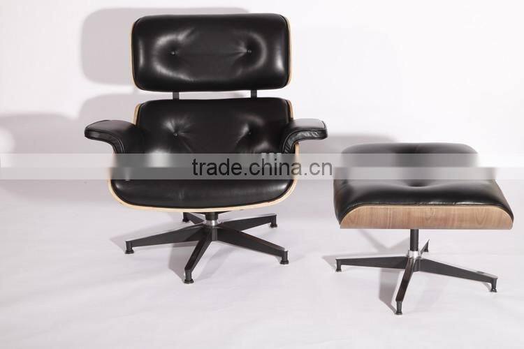 China manufacturer best selling replica charles emes chair lounge with footrest