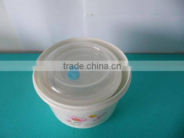 Microwave plastic bowl