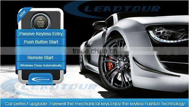Car alarm system keyless entry system smart start stop button remote engine starter for BUICK Excelle