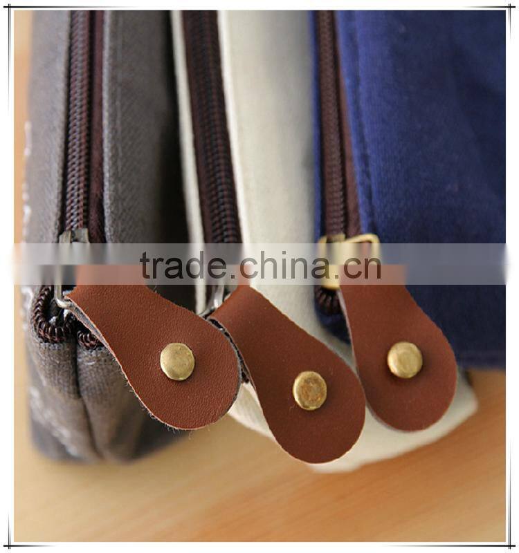 Assorted Color Cute Handmade Cotton Pencil Case For Girls