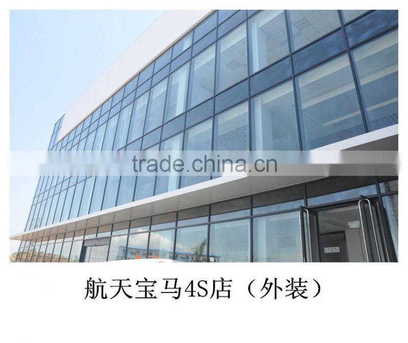 Double insulated glass facade glass, door and window glass, E love facade project, Jingfeng glass