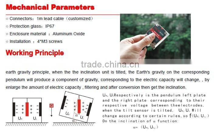 SCA116T Fast Response Single-Axes CAN BUS Type Inclinometer One Axes Tilt Sensor With CAN2.0 Output, Max Range +/-180deg