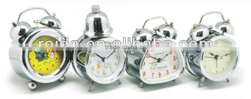 2013 new products metal desk/table twin bell /double bell alarm clock for promotion/retail