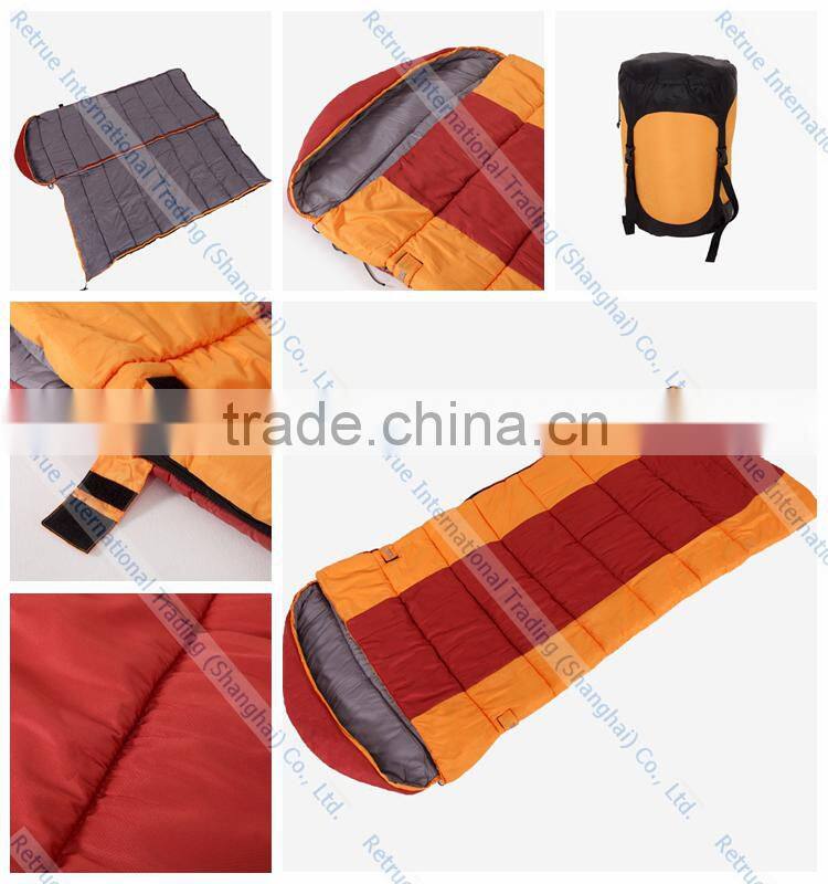 Wholesale Orange Traveler Goose Down Winter Envelope Sleeping Bag
