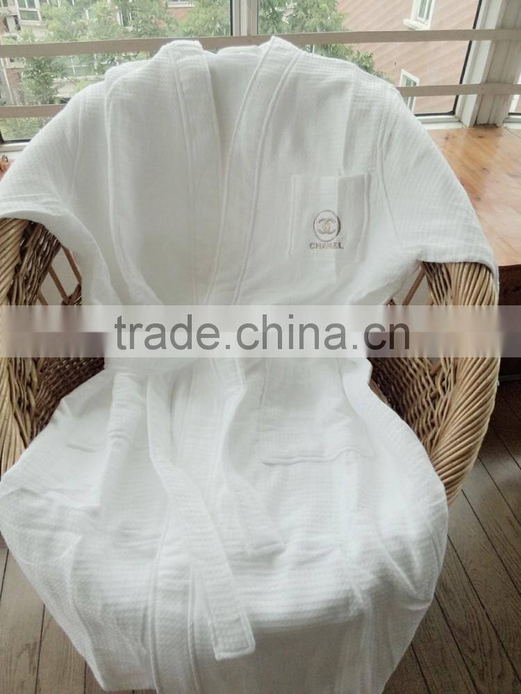 New Hot Garments White Home Thick Bathrobe Elegant Warm Robes
