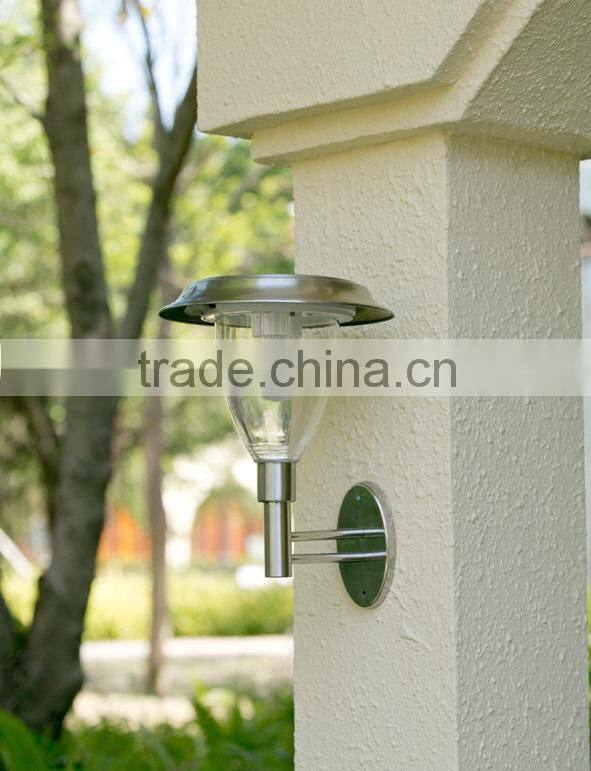 hight LUMEN stainless steel LED solar deck light Solar post top light with remote controller solar light