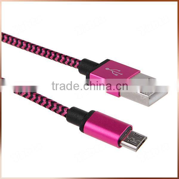 2015 New Aluminum Connector Braided IOS9 USB Sync Charging Cable For Iphone 6S