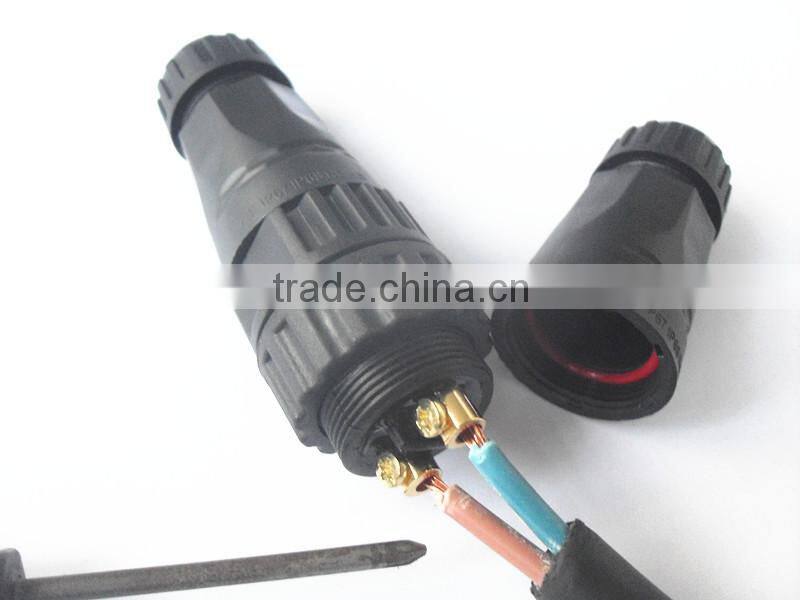 LLT M22 2P/3P/4P easy installable screw fixing waterproof wire connector