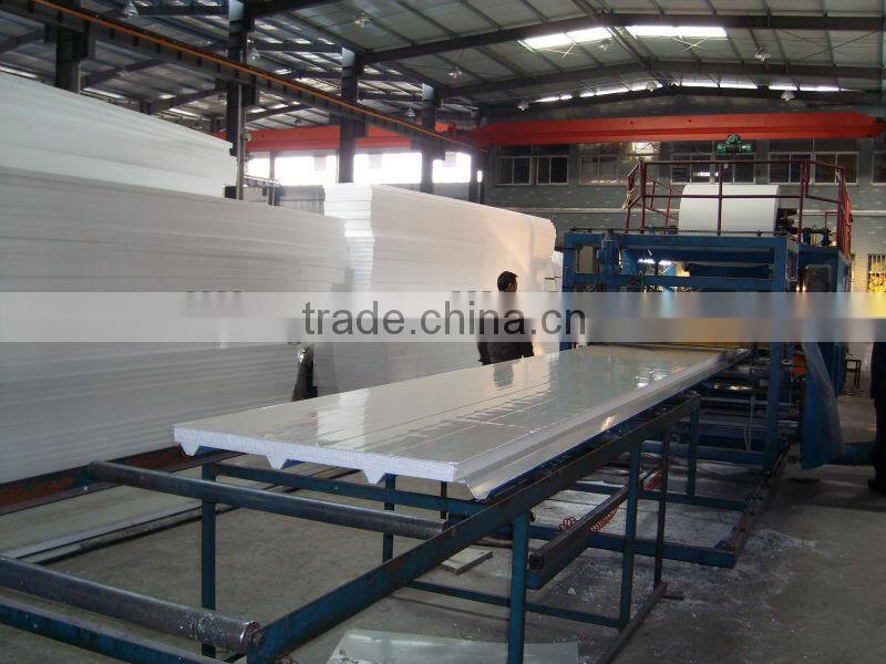 EPS and mineral wool sandwich panel making machine
