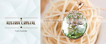 OUXI Korean style red crystal and zircon flower rhinestone brooch 60079